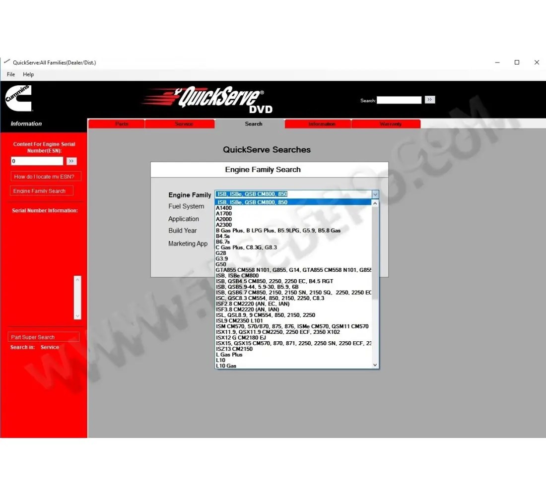 CUMMINS QUICKSERVE 2016 PARTS & SERVICE